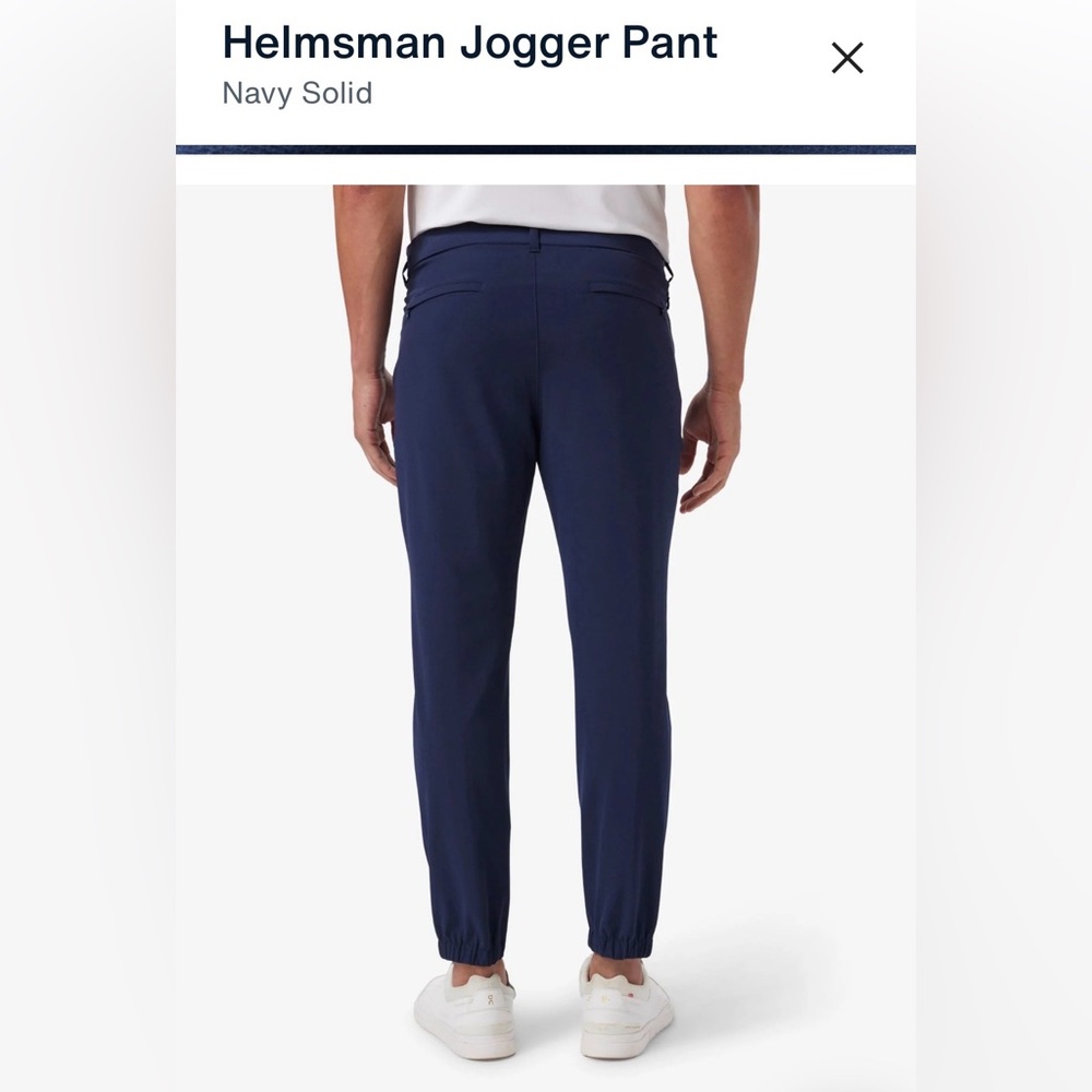 Mizzen+Main Helmsman Navy Jogger Pants - Picture 3 of 7